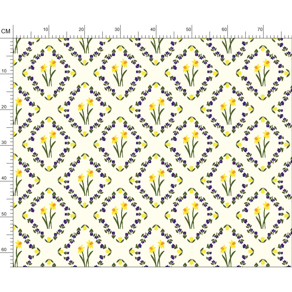 Spring Serenade Cream Cotton Fabric