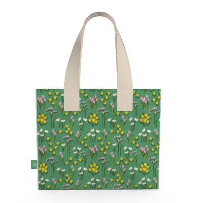 Spring Bouquet Green Tote Bag