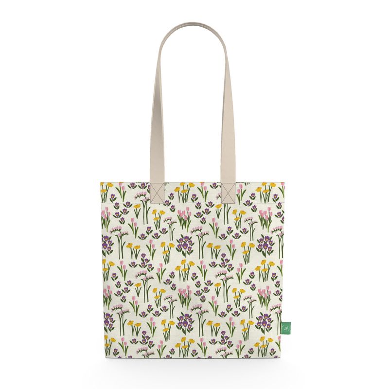 Spring Bouquet Cream Tote Bag