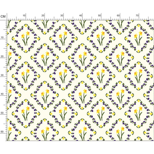 Spring Serenade Cream Cotton Fabric
